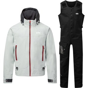 Gill Verso Chaqueta Y Pantalón De Regata Costera Traje De Vela V101JV101T - Light Grey